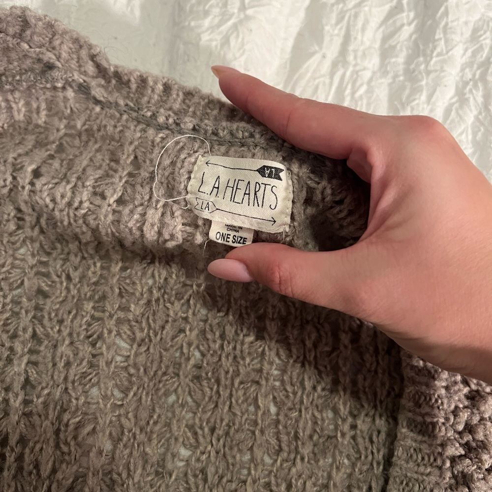 LA Hearts-Pacsun gray cardigan - Picture 2 of 3